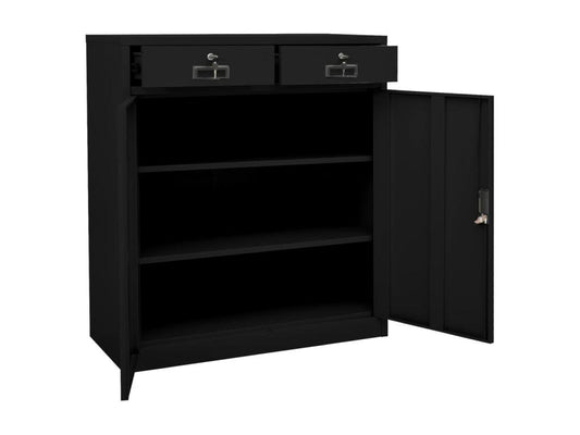 Armoire noire, 90 x 40 x 102 cm