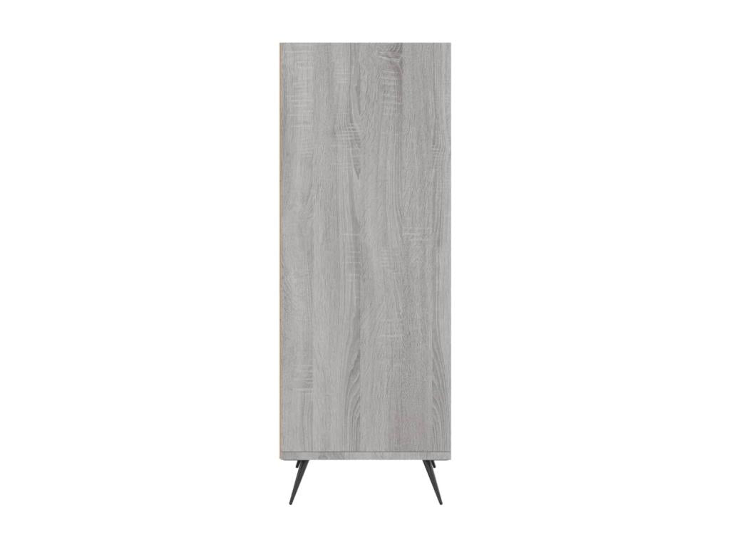 Armoire en bois d'ingénierie gris, 34,5 x 32,5 x 90 cm