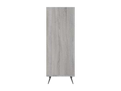 Armoire en bois d'ingénierie gris, 34,5 x 32,5 x 90 cm