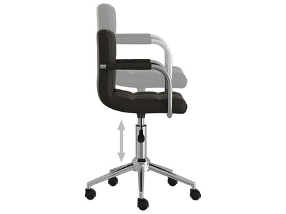 Fauteuil en similicuir noir