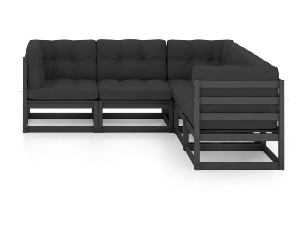 Ensemble de meubles d'extérieur en pin noir