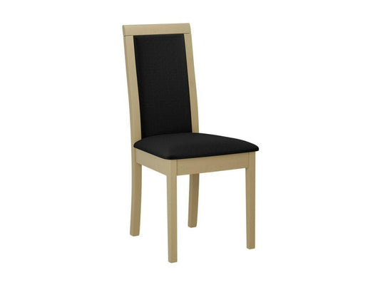 Chaise en chêne noir, 93 x 45 x 41 cm