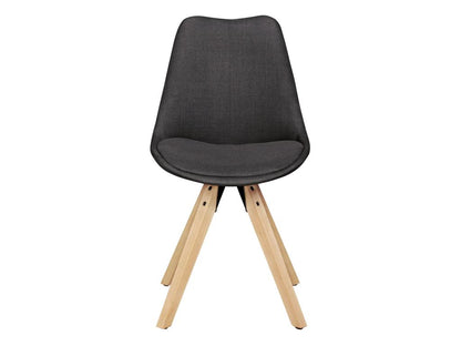 Chaise en tissu noir