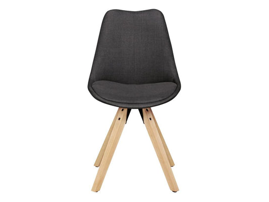 Chaise en tissu noir