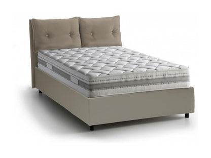 Matelas en cuir gris, 120 x 190 cm