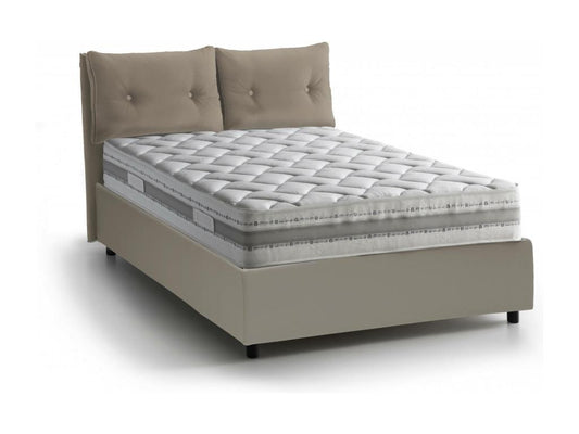 Matelas en cuir gris, 120 x 190 cm