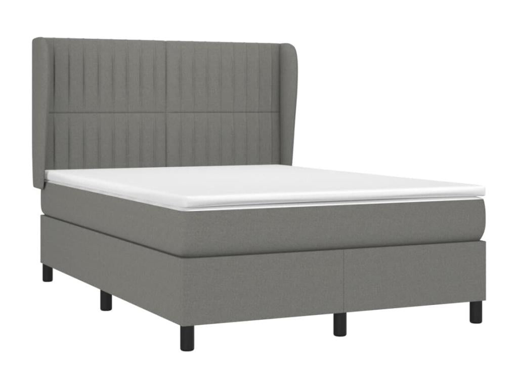 Matelas en tissu gris, 140 x 190 cm