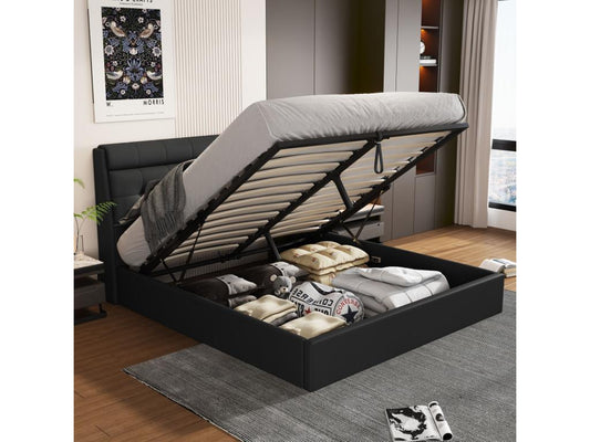 Étagère noire, 140 x 190 cm