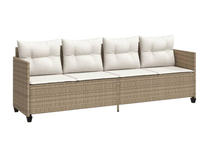 Ensemble de mobilier de jardin en résine tressée beige